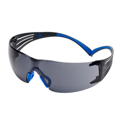 3M™ SecureFit™ 400 Occhiali di protezione, montatura blu/grigia, trattamento anti-appannamento/rivestimento antigraffio Scotchgard™ (K&N), lenti grigie, SF402SGAF-BLU-EU, 20/confezione