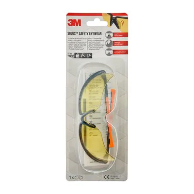 3M™ Solus™ Occhiali di sicurezza, gialli, SOLY