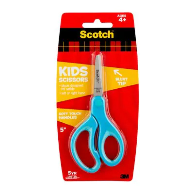 Forbici Scotch™ Kids con punta arrotondata e impugnatura morbida, colore viola, confezione da 1 pezzo, 12 cm