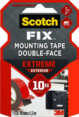 Nastro per montaggio da esterni Scotch-Fix™ Extreme PT1100-1915-P, 19 mm x 1,5 m, 1 rotolo/confezione