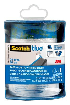 Dispenser di film prenastrato per pittura ScotchBlue™ PTD2093EL-24-S, 60.9 cm x 27.4 m, 1 Rotolo/Confezione